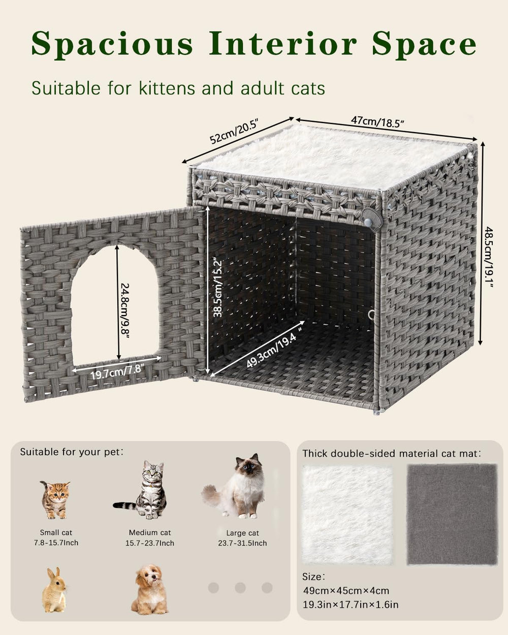 SETVSON waterproof rattan material simplifies cleaning and daily care