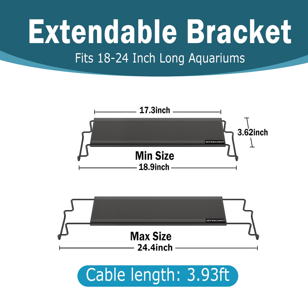 SEVENCONST extendable brackets fit 18-24 inch tanks for easy mounting
