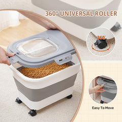 SEWIU collapsible-design container saved space in compact pantry