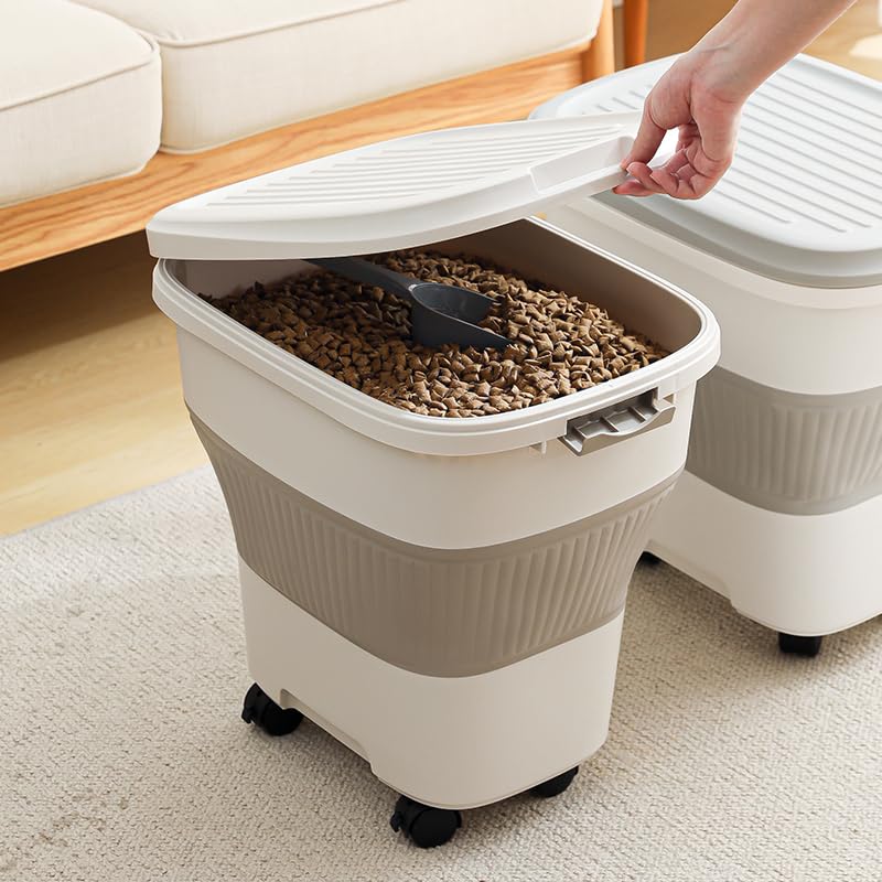 SEWIU dog food storage container 2pack front view with secure seal
