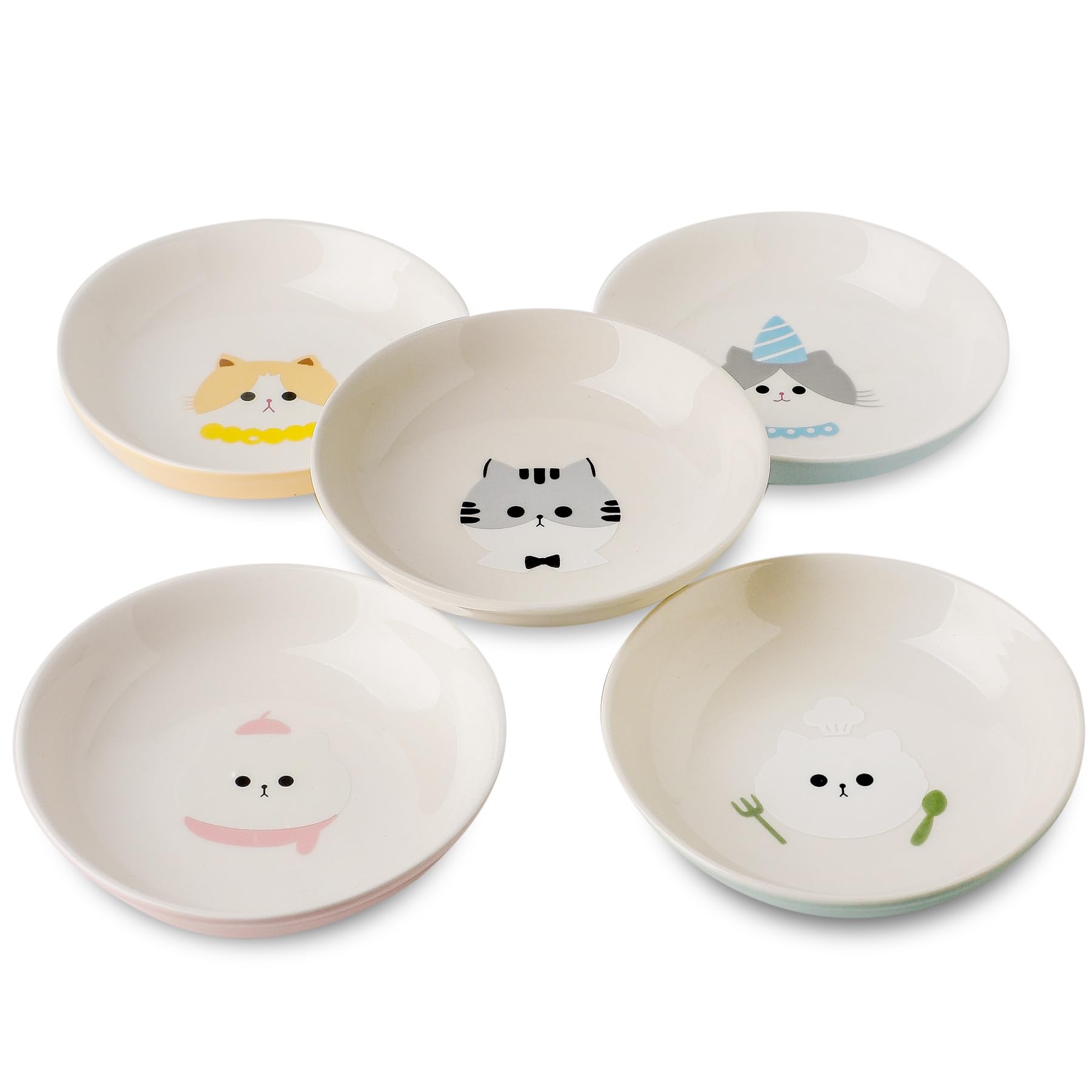 Seyatoo wide-mouth 5.7-inch bowls provide whisker-friendly meals.