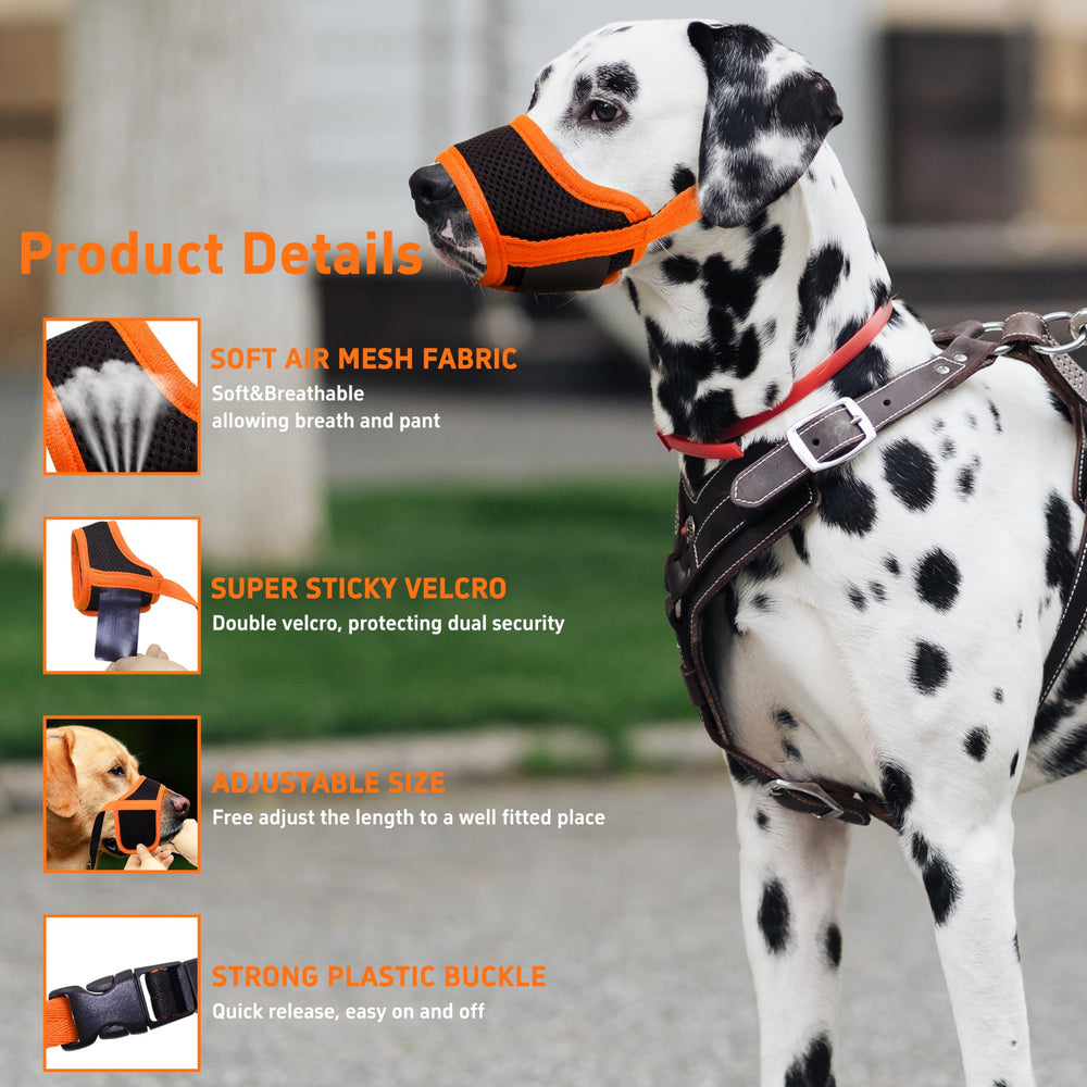 Seyezo air mesh nylon cover nose area shows breathable design for dogs