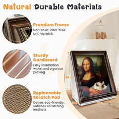Seyõssbe Mona Lisa cat bed half-surround design creates a secure, comfy nap nook.