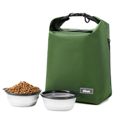 SFIUYDS dog food travel bag rolltop closure keeps kibble secure on outdoor trips.
