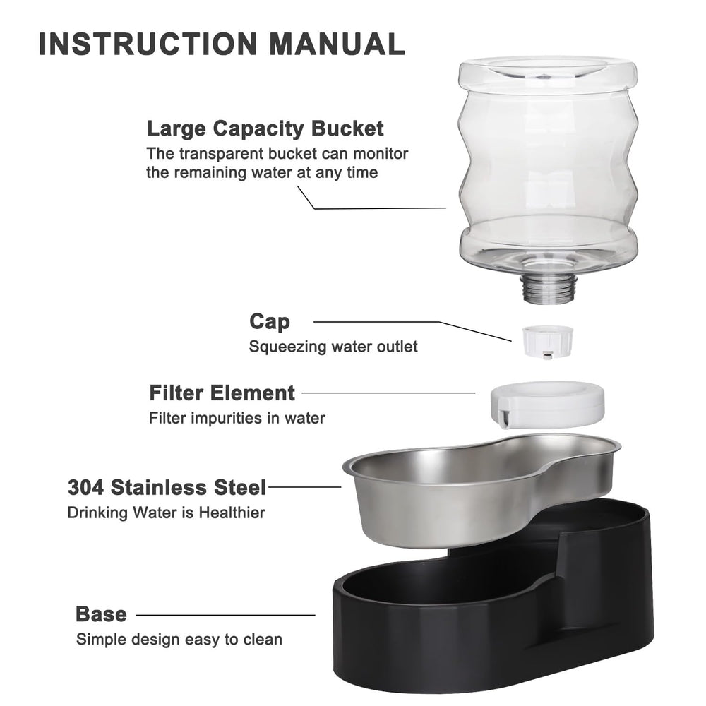 Sfozstra gravity dispenser base featuring non-slip design for stable feeding