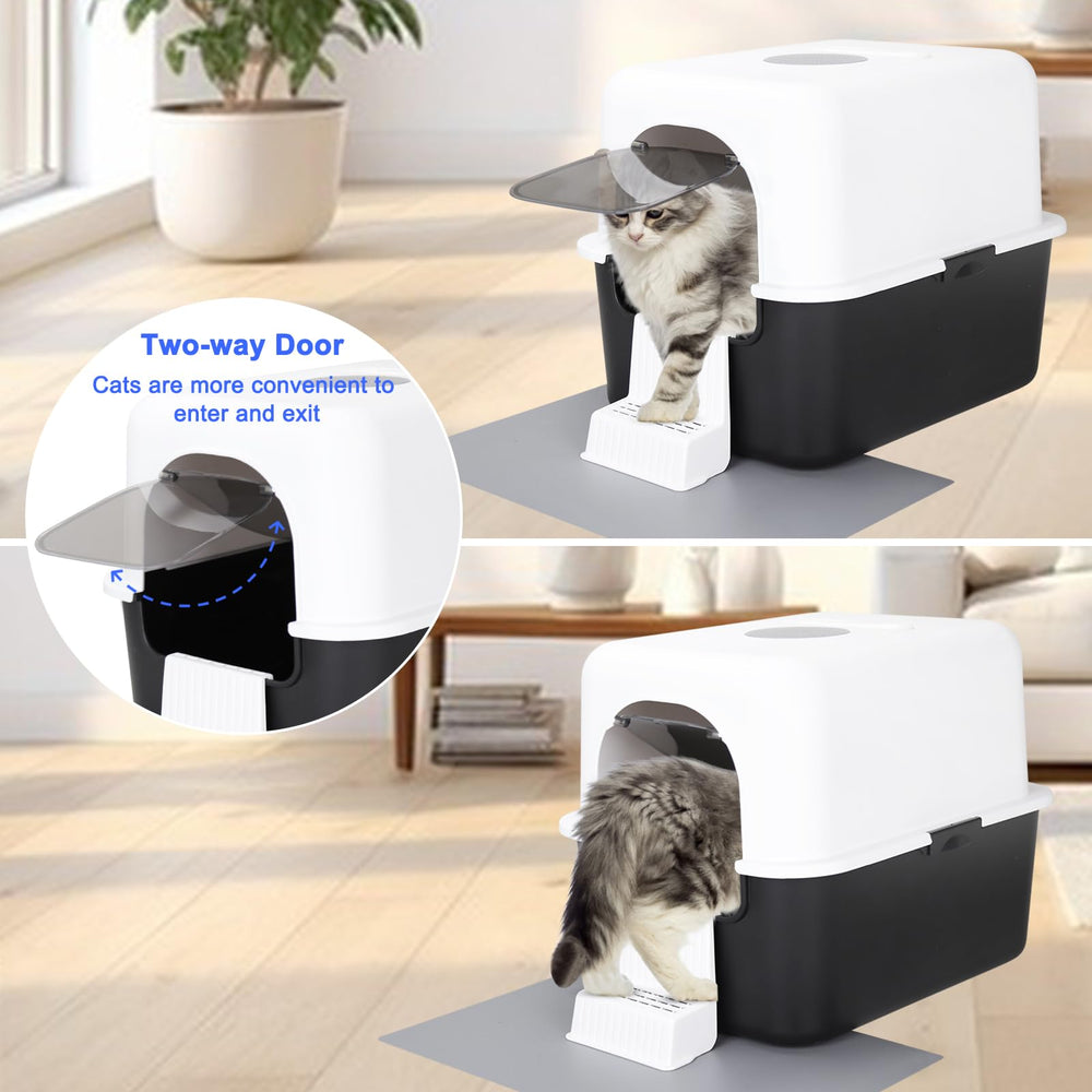 Sfozstra deodorizing box with nano particles and ventilation for odor filtration.