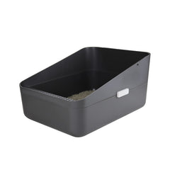 Sfozstra Cats Litter Box Low open design for easy access and improved airflow.