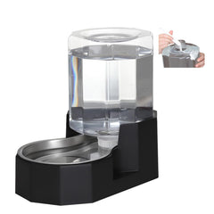 Sfozstra gravity water bowl dispenser 5L, stable setup for large pets.