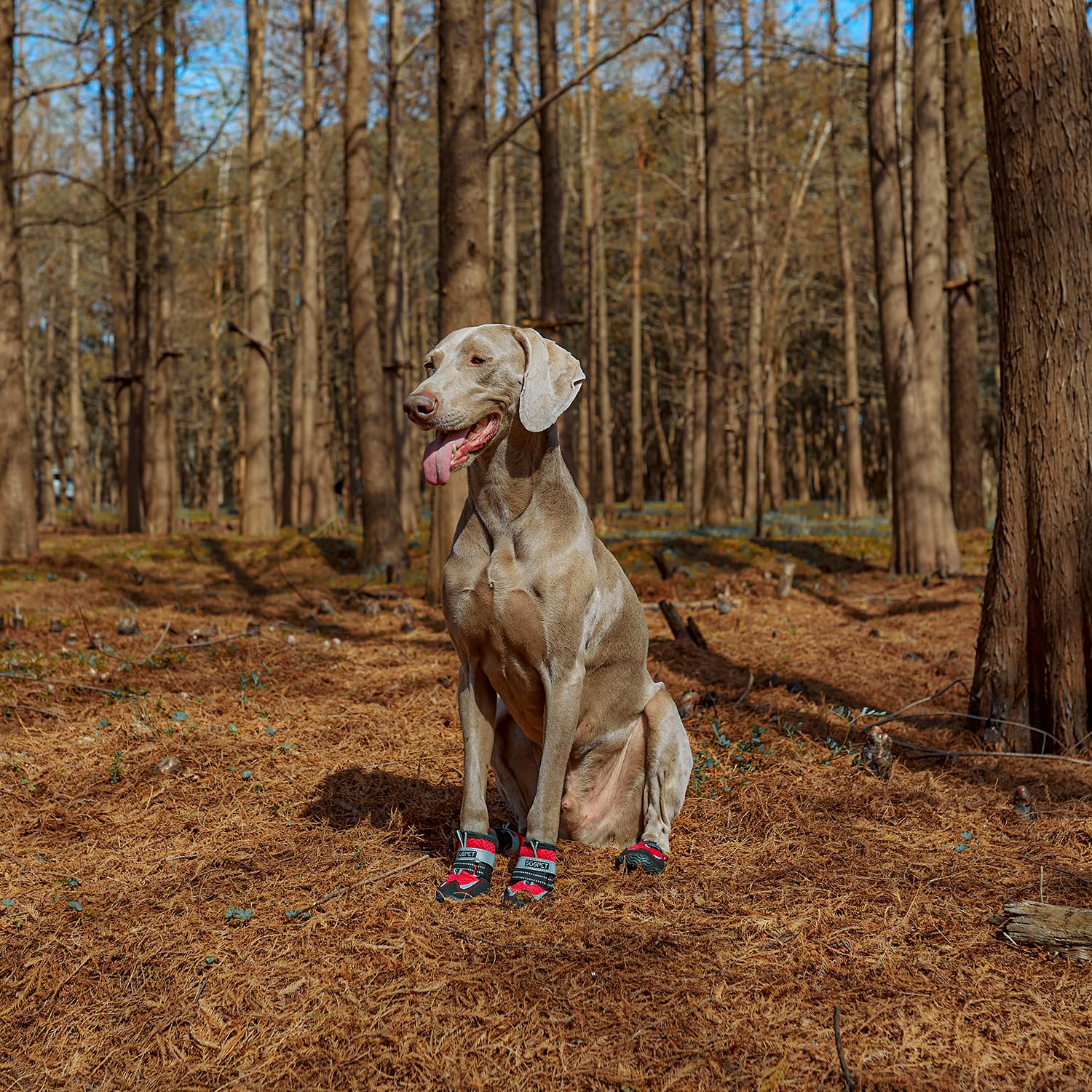 SGSPET Dog Boots adjustable straps highlight secure fit and easy on off
