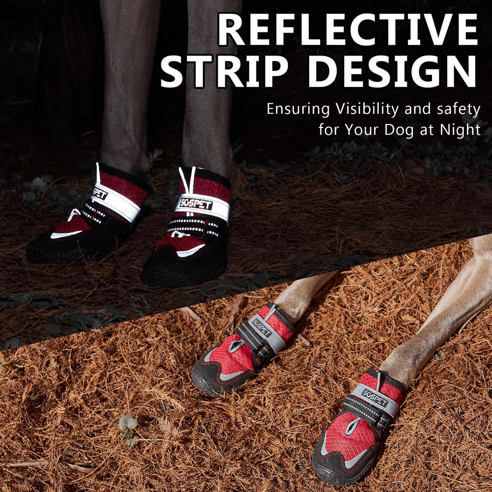 SGSPET Dog Boots easy on off emphasize quick wear during outings