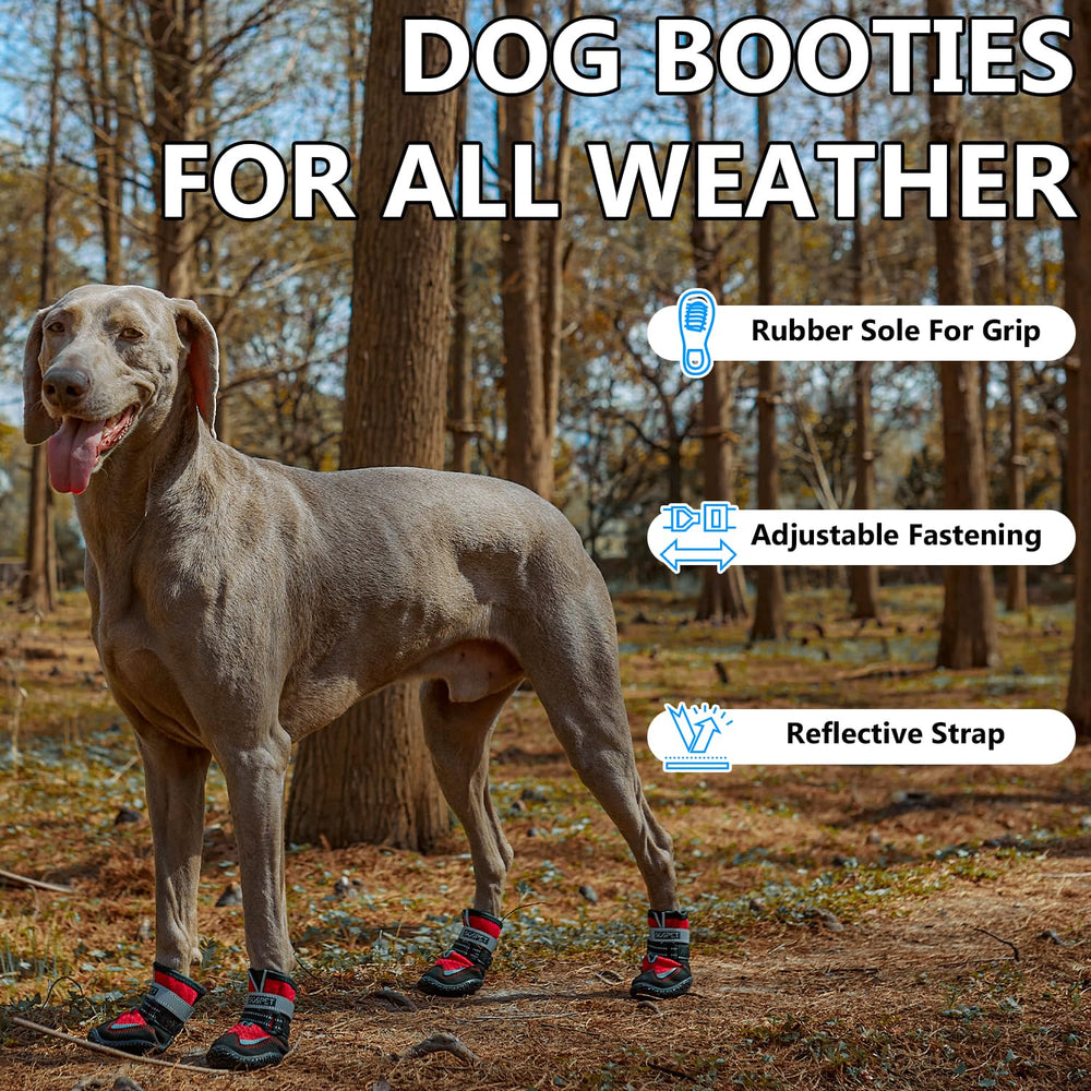 SGSPET Dog Boots reflective straps night visibility for safer evening walks