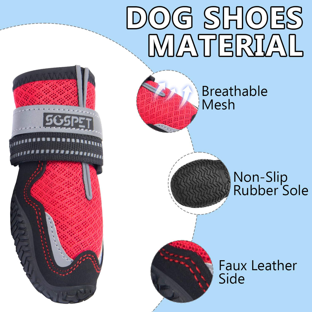 SGSPET Dog Boots winter snow salt protection for cold weather walks