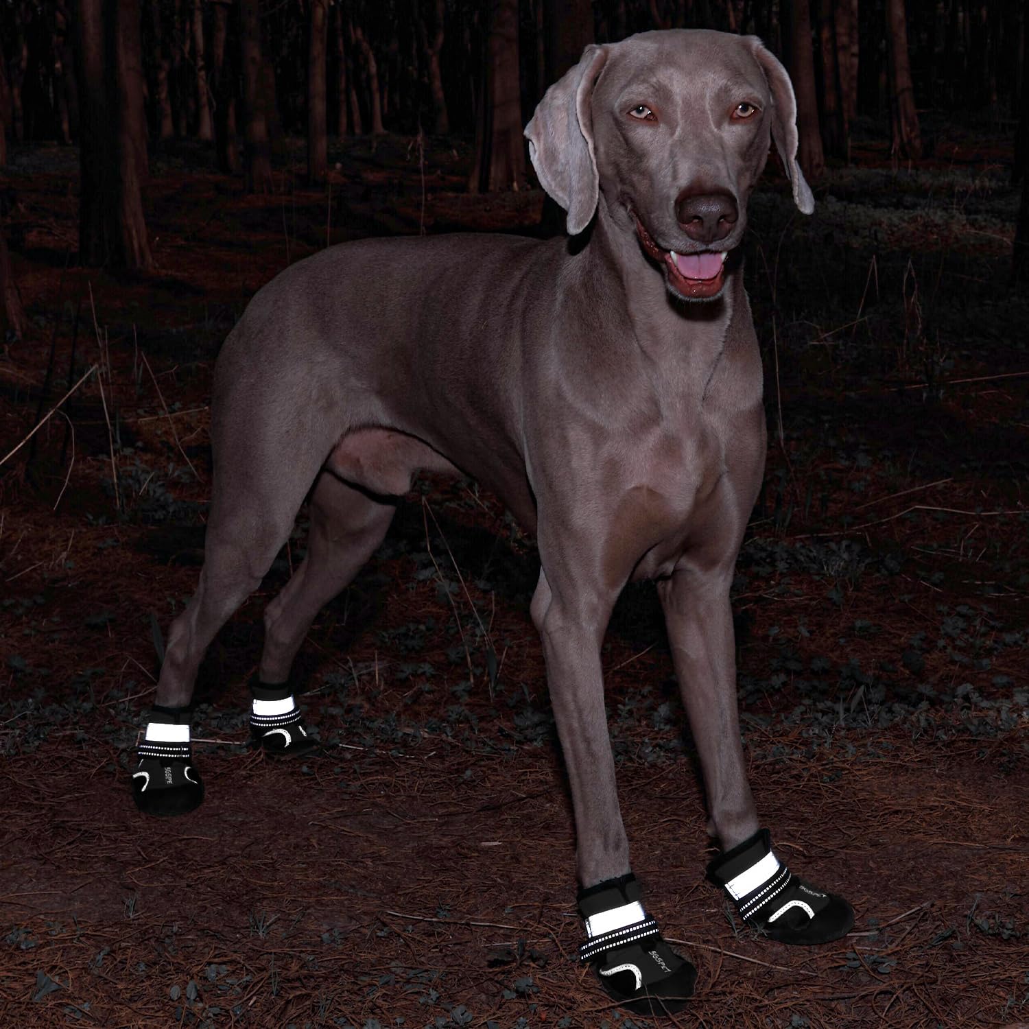 SGSPET dog shoes adjustable straps secure a snug, reliable fit