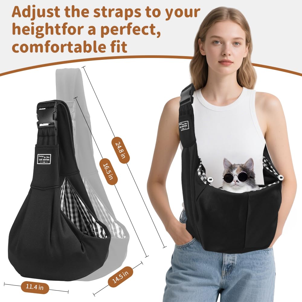 SGULNF dog sling interior with breathable pad for comfort