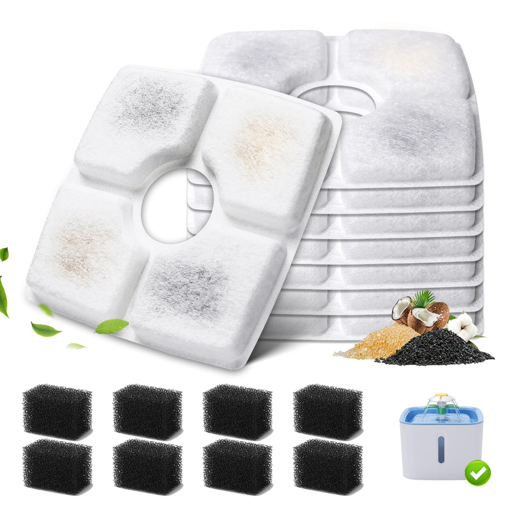 SgurFin cat fountain filters-8pack for clean water