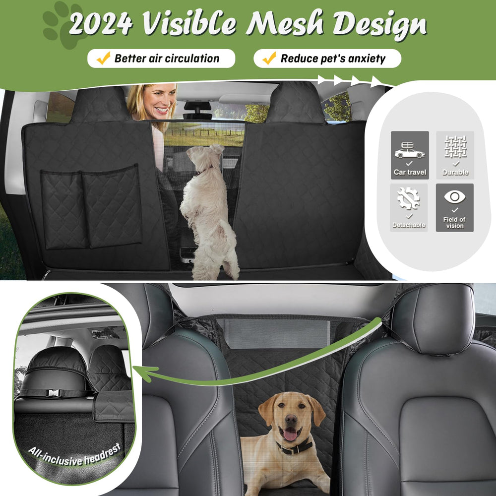 Shademax Tundra rear-seat cover with headrest clips securing position.
