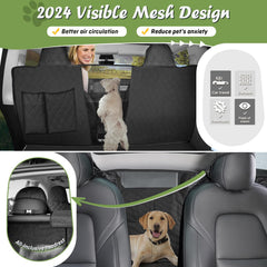 Shademax Tundra rear-seat cover with headrest clips securing position.