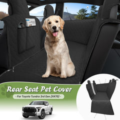 Shademax Tundra rear-seat cover during side installation around headrests.