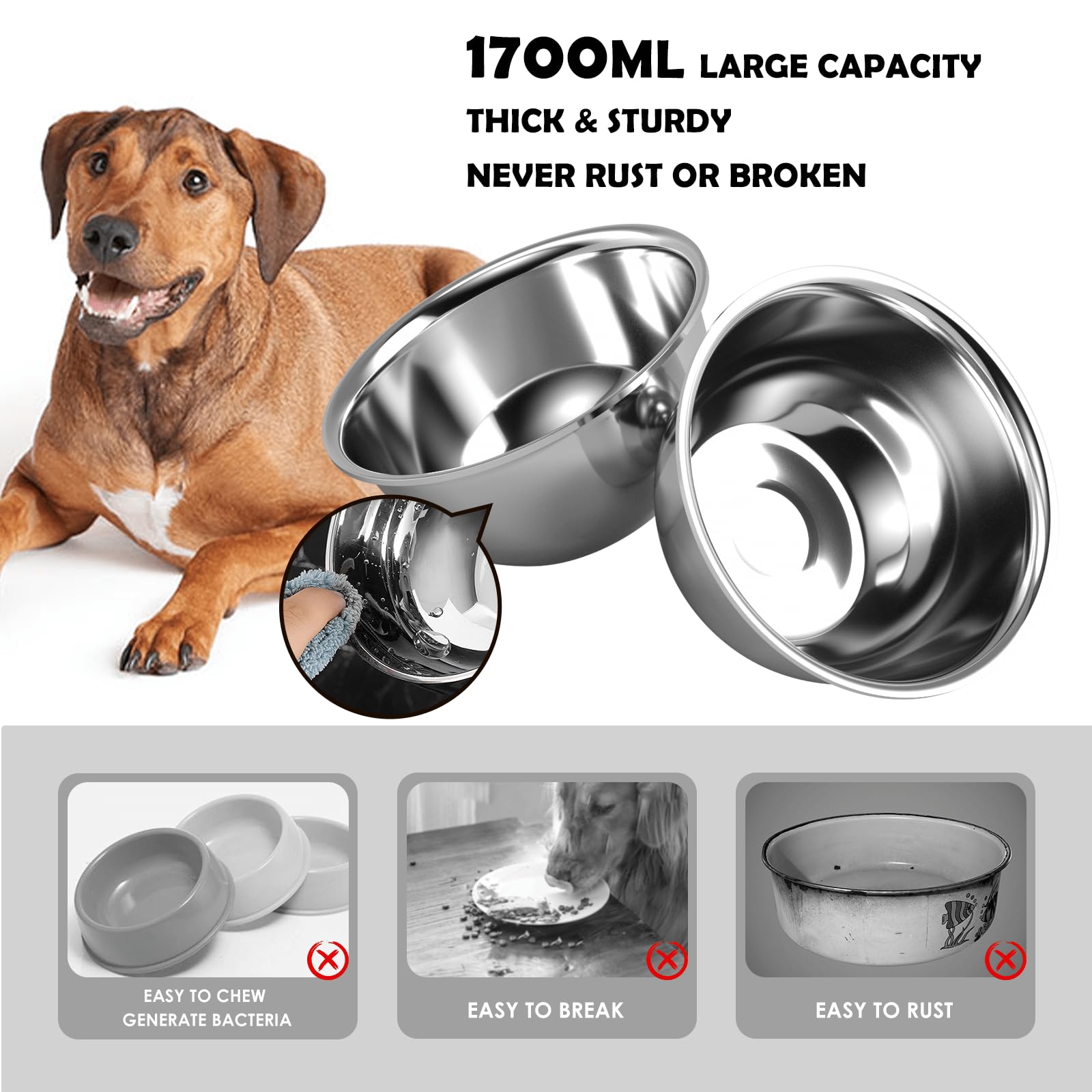Simple five-minute assembly of SHAINFUN dog bowl stand