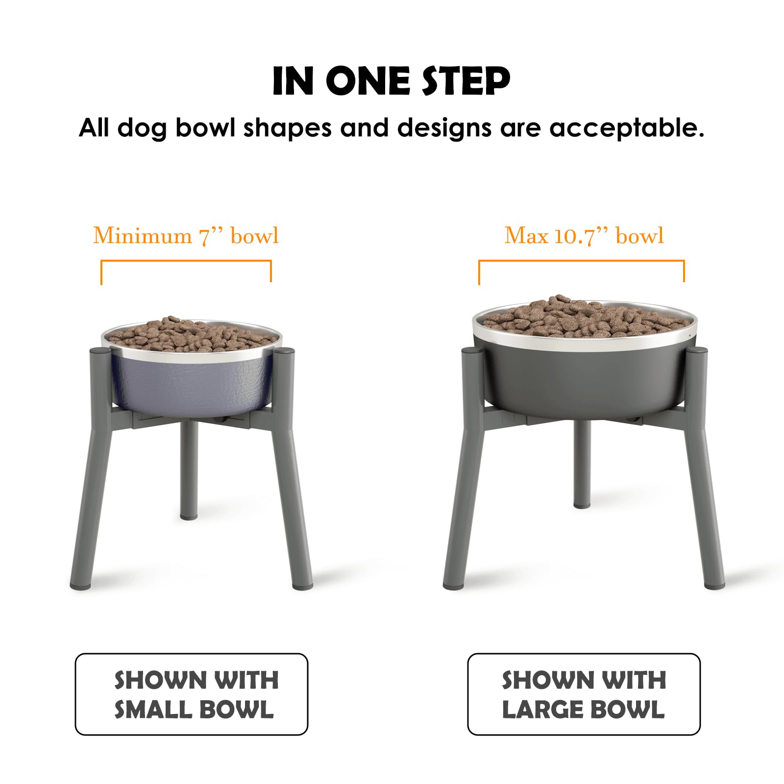 SHAINFUN 11-inch height promotes comfortable neck posture during meals.