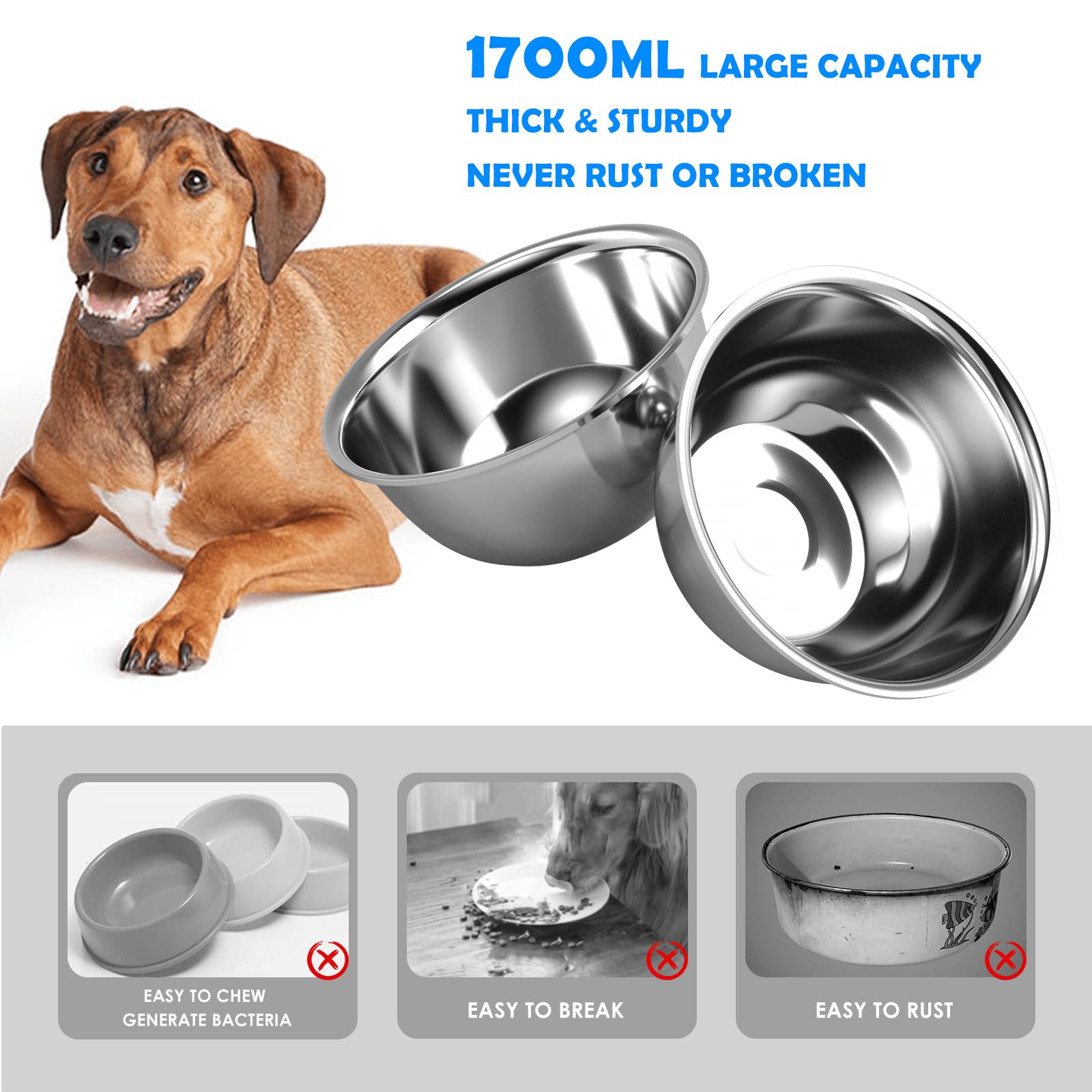 SHAINFUN elevated bowls with mat keep floors dry and tidy.