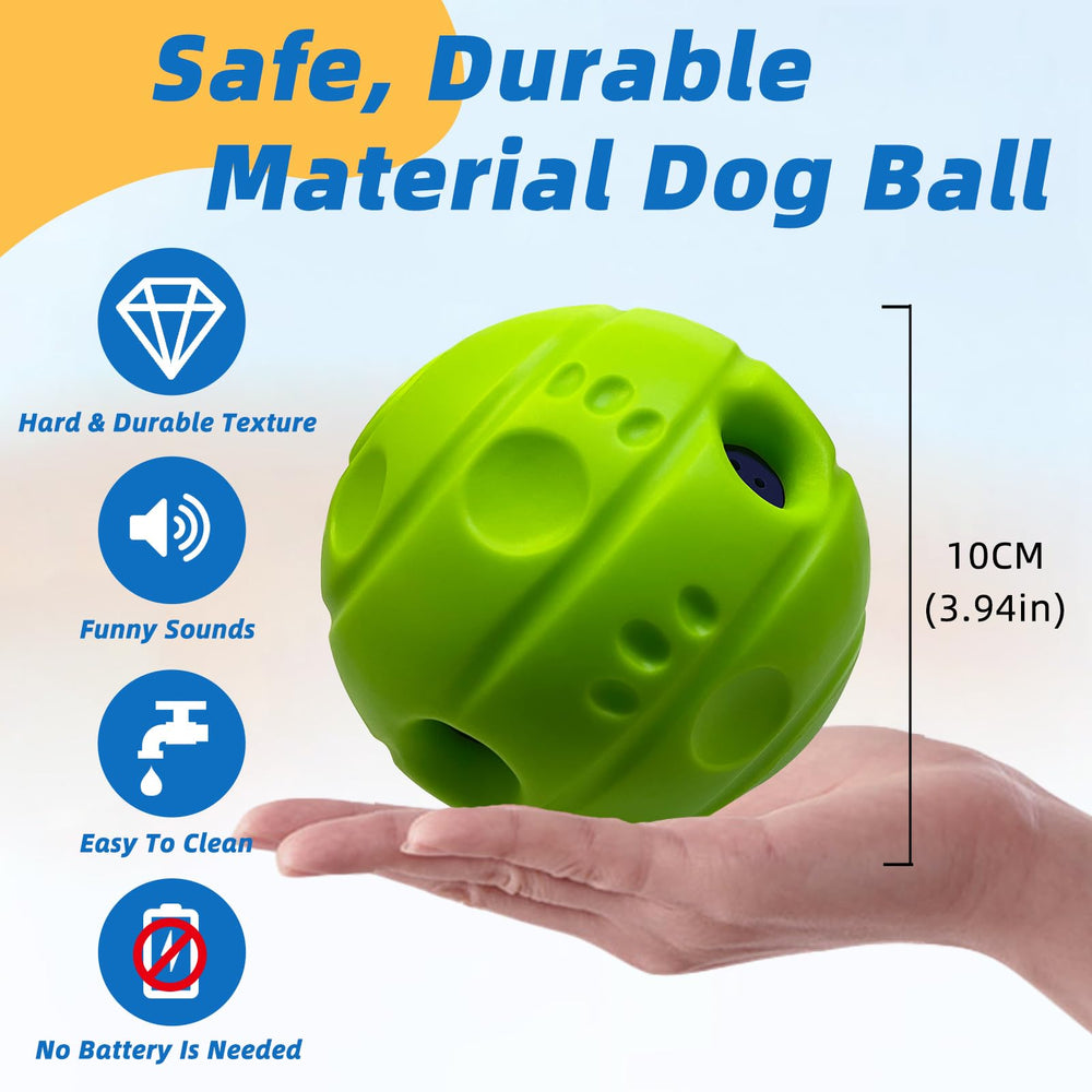 SHAKE AND LAUGH dog ball whistle tubes produce sounds during roll