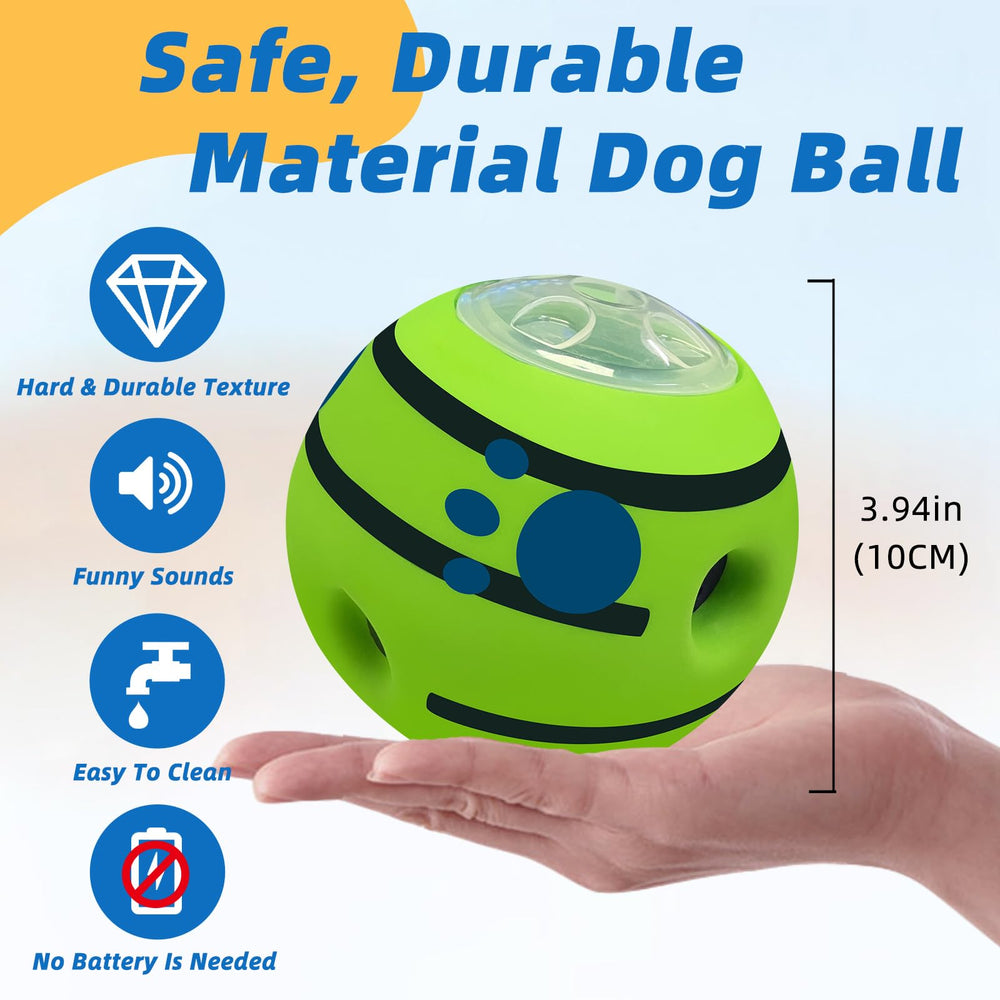 SHAKE AND LAUGH four-sizes-treat-ball adapts to most dogs for varied challenges