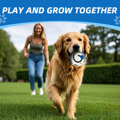 SHAKE AND LAUGH glow-dog-ball-xl rolling-sound feature adds interactive gibbering fun.