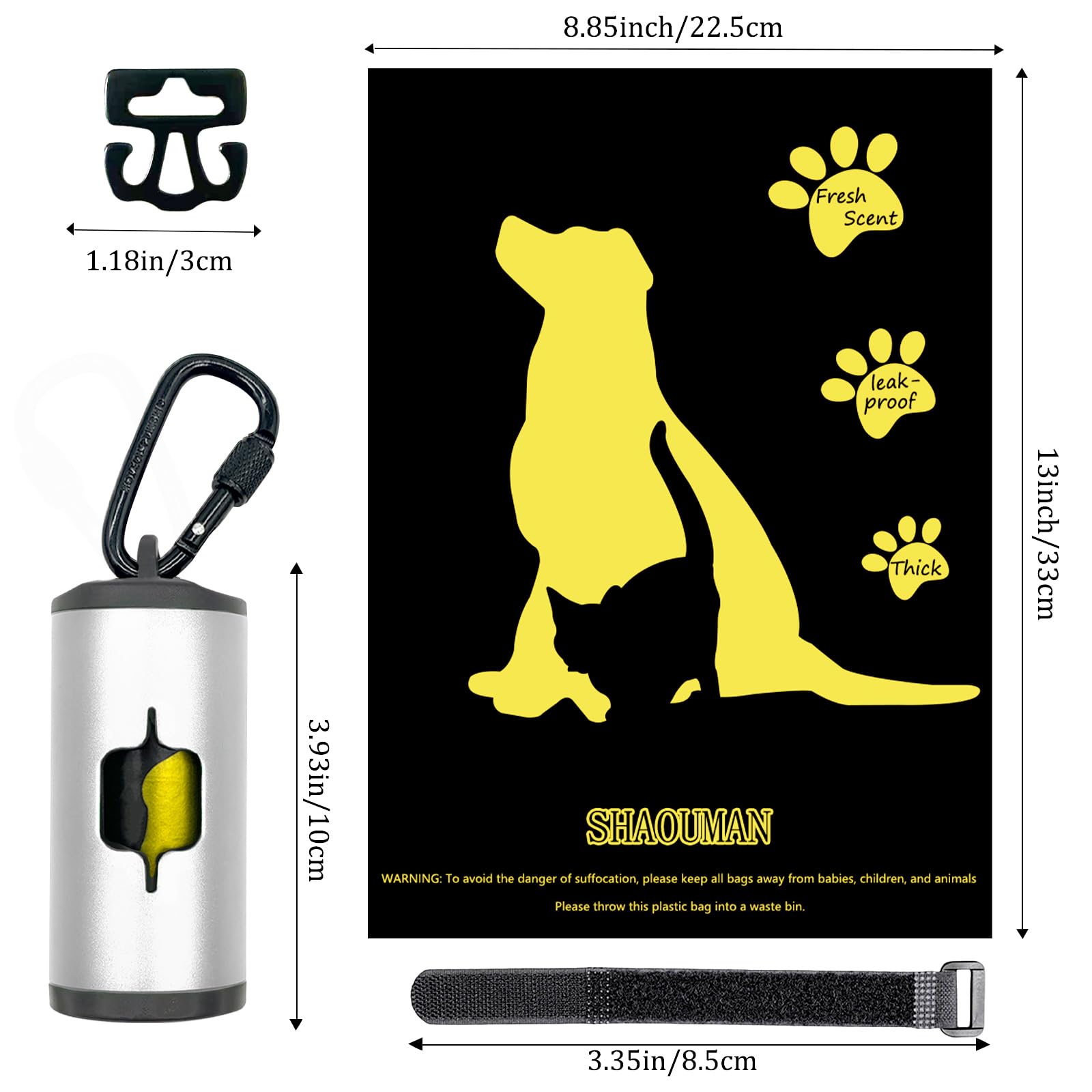 SHAOUMAN slim cylindrical holder shows dirt-resistant, pocket-friendly daily use.