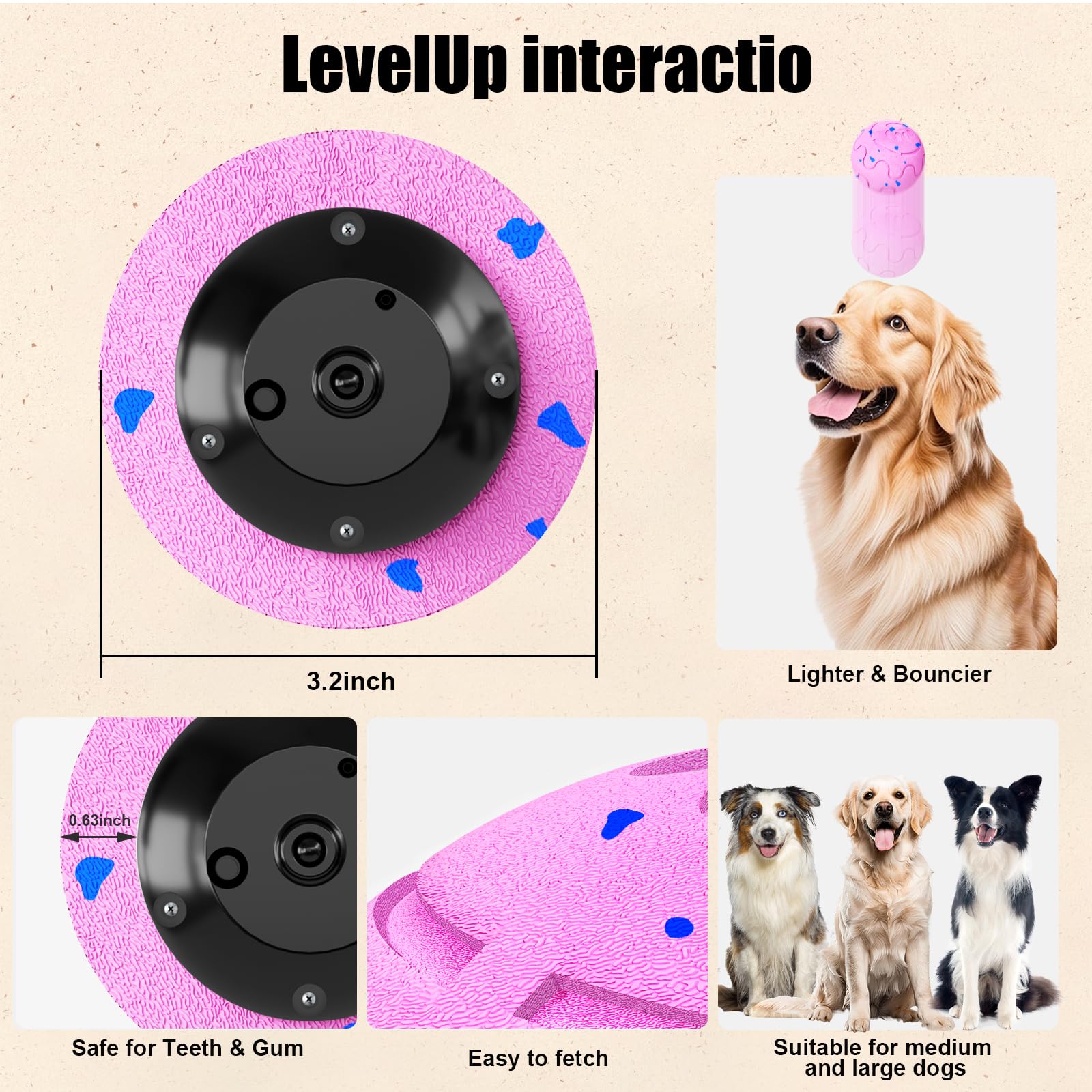 Shapana Interactive Dog Ball's smart modes adapt to energy levels.