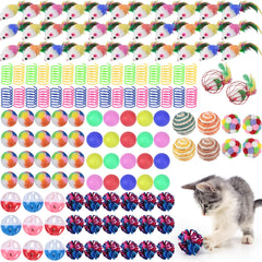Shappy cat toys bulk pack colorful variety for indoor play and exercise.