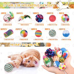 Shappy spring toys colorful small springs stimulate chase and pounce.