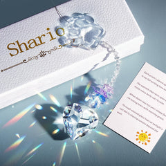 Shario memorial canino: cristal con huella láser ilumina tu hogar.
