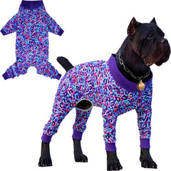 Sharkwill leopard recovery suit for dogs aids post-surgery healing and comfort
