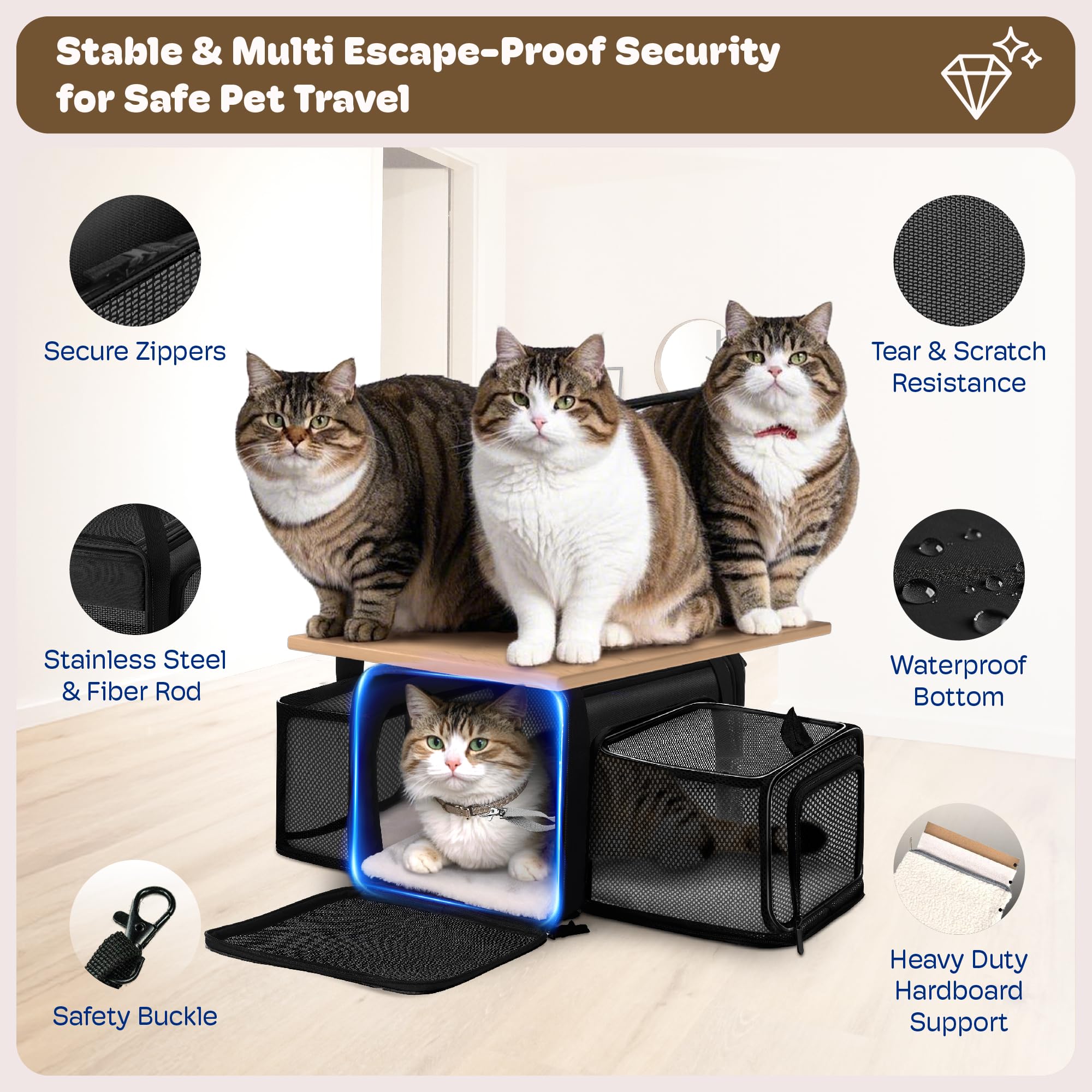 SHARLOVY-aluminum-frame-self-locking-zipper ensures secure entry and durable travel