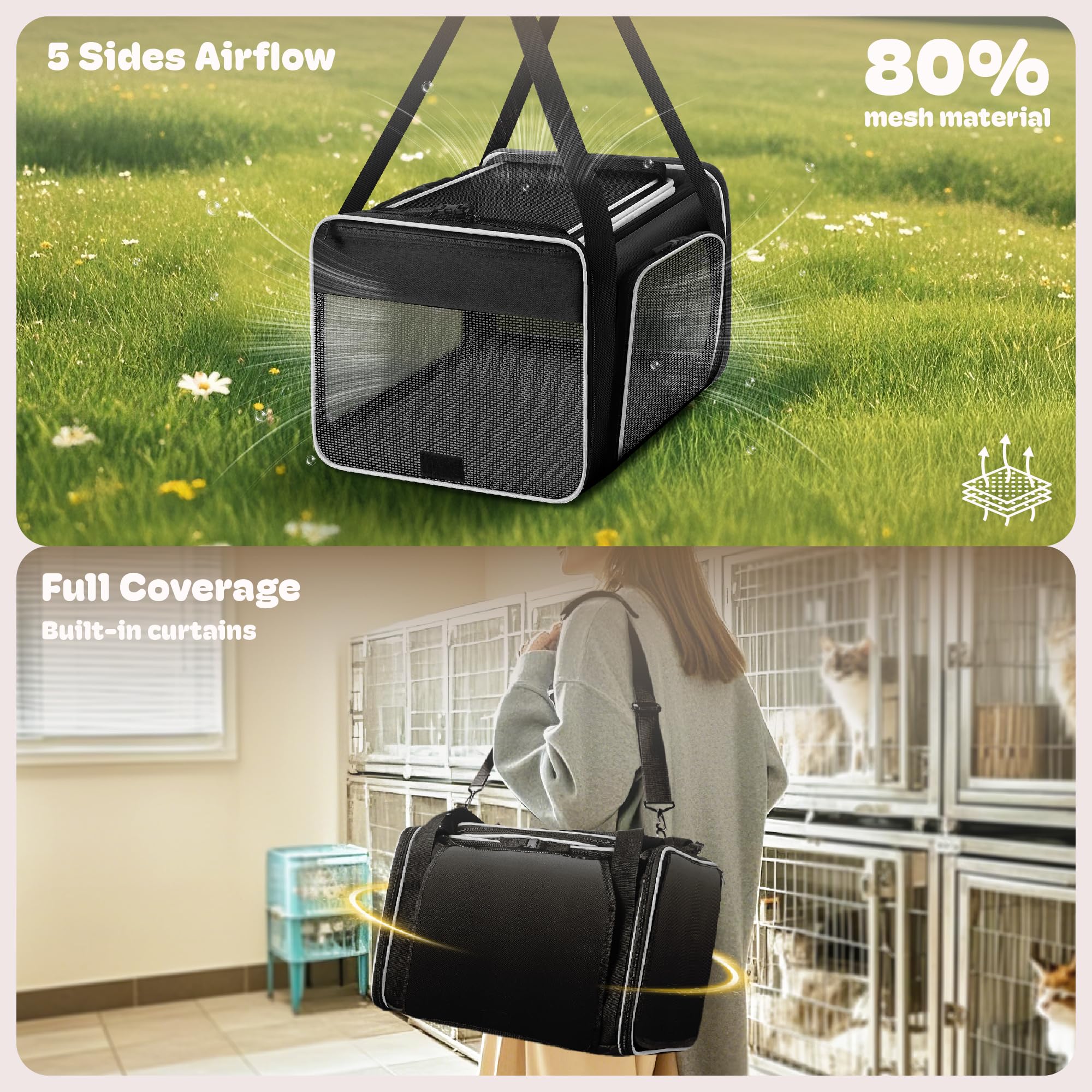 Sharlovy breathable mesh ventilation system ensures better airflow