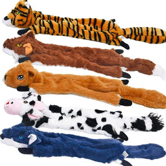 SHARLOVY dog toy 5-pack squeaky crinkle bundle boosts interactive play and boredom relief.
