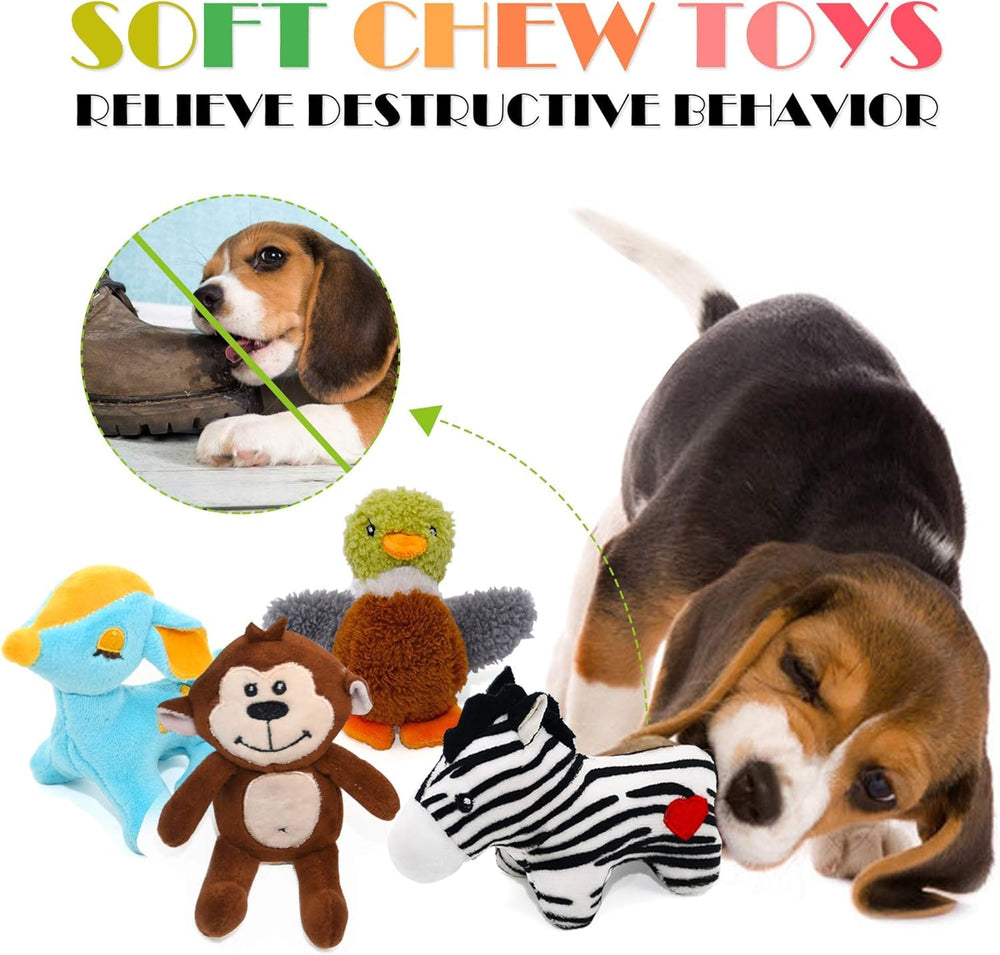 SHARLOVY dog toy crocodile with squeaker for interactive play