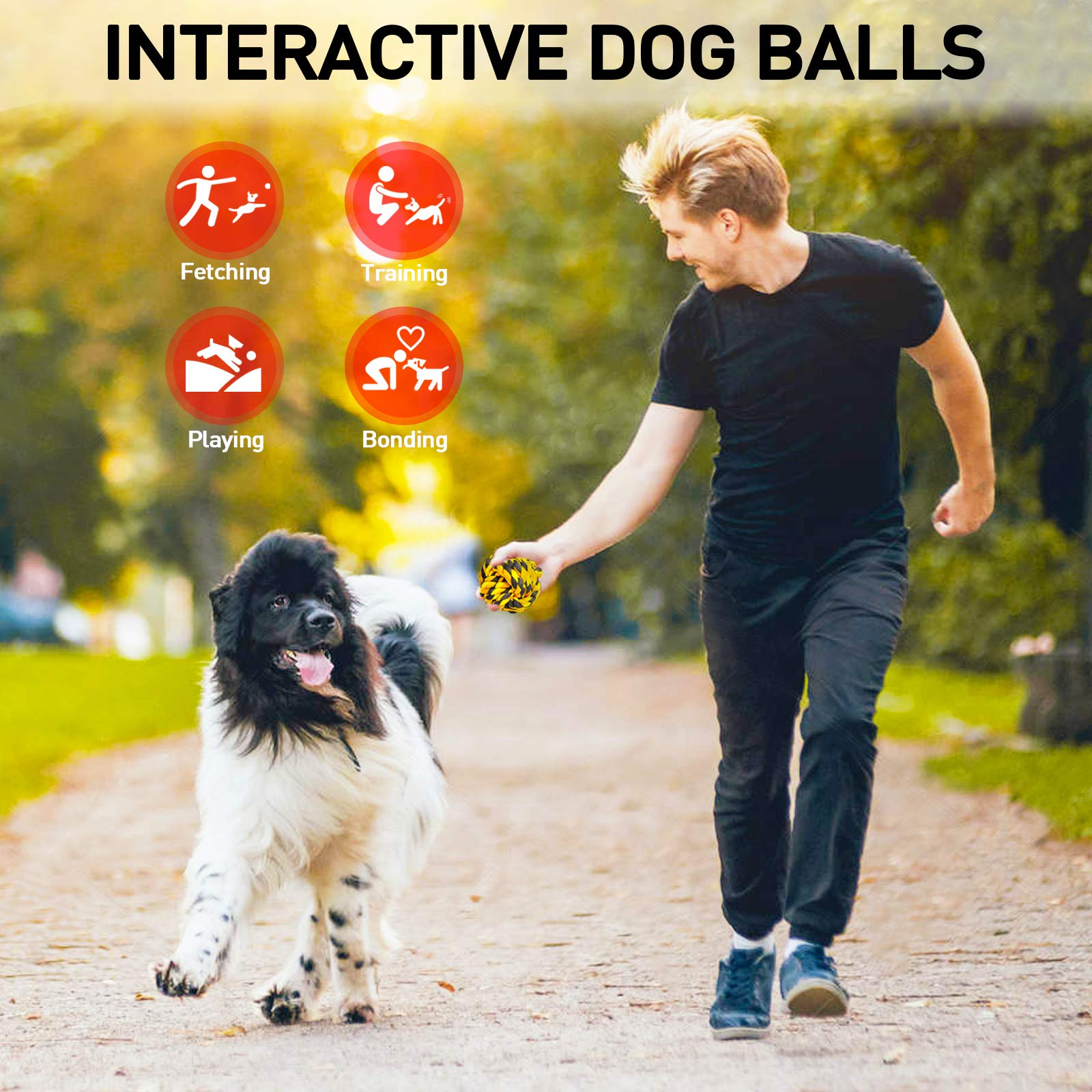 SHARLOVY big dog toy—multi-strand knots resist tearing during play.