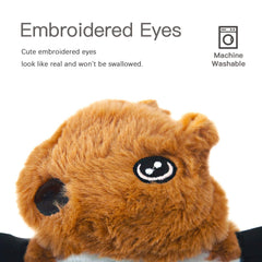 SHARLOVY thick fabric and stitching reinforce durability for safe chewing sessions.