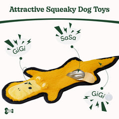 SHARLOVY embroidered eyes on a safe chew toy design