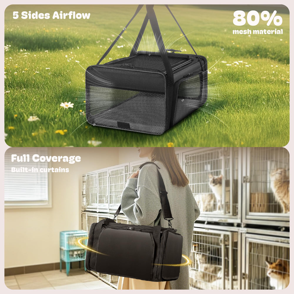 Sharlovy five-mesh ventilation panels maximize airflow to keep pets cool