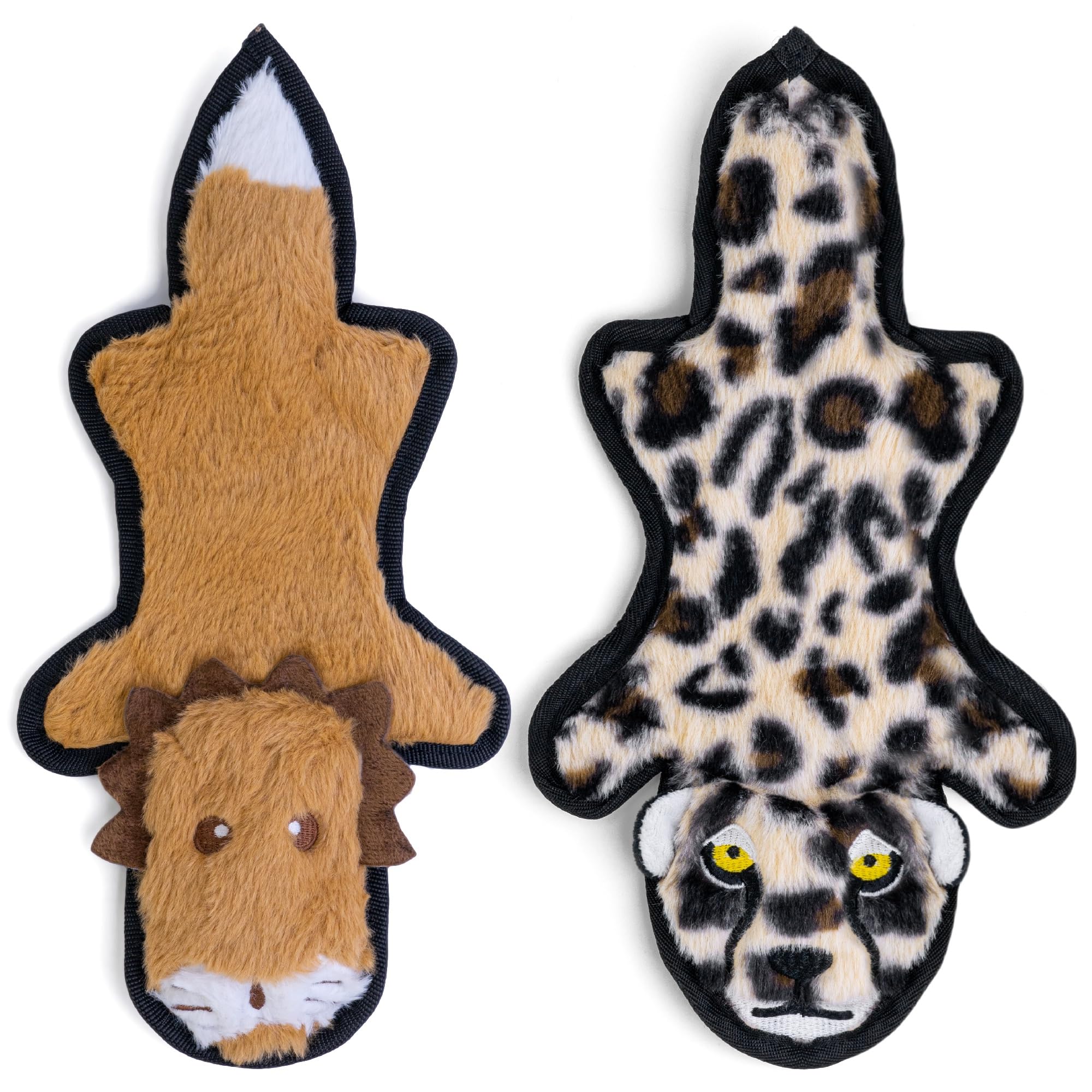 SHARLOVY no-stuffing dog toy with crinkle squeak for engaging play
