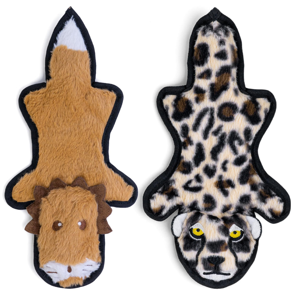 SHARLOVY no-stuffing dog toy with crinkle squeak for engaging play