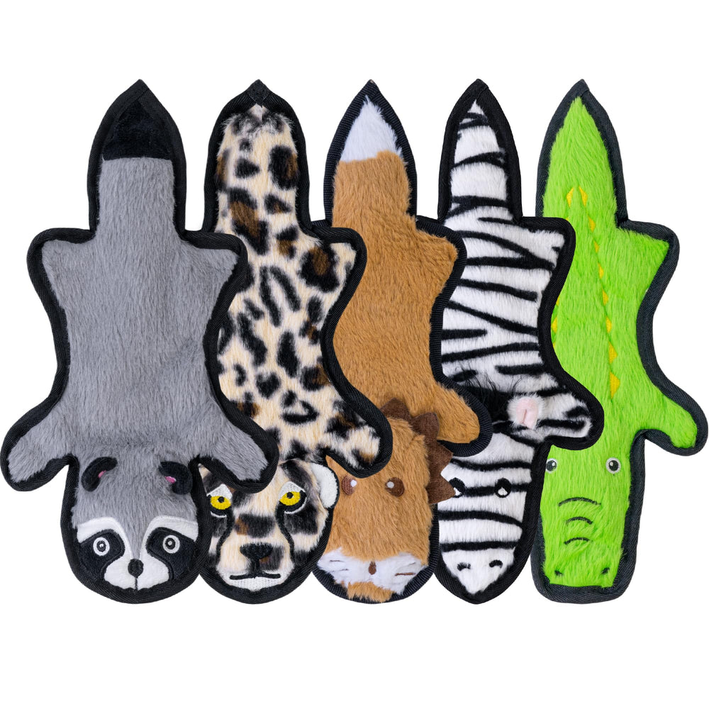 SHARLOVY No Stuffing Dog Toy outer view shows mess-free play and durability.