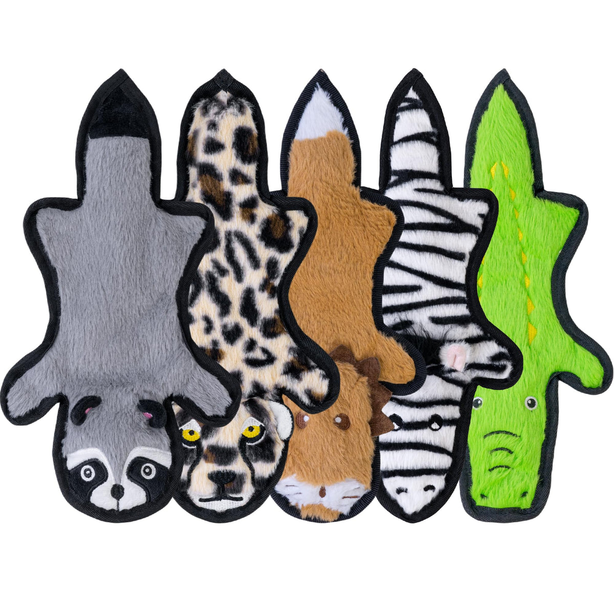 SHARLOVY No Stuffing Dog Toy outer view shows mess-free play and durability.
