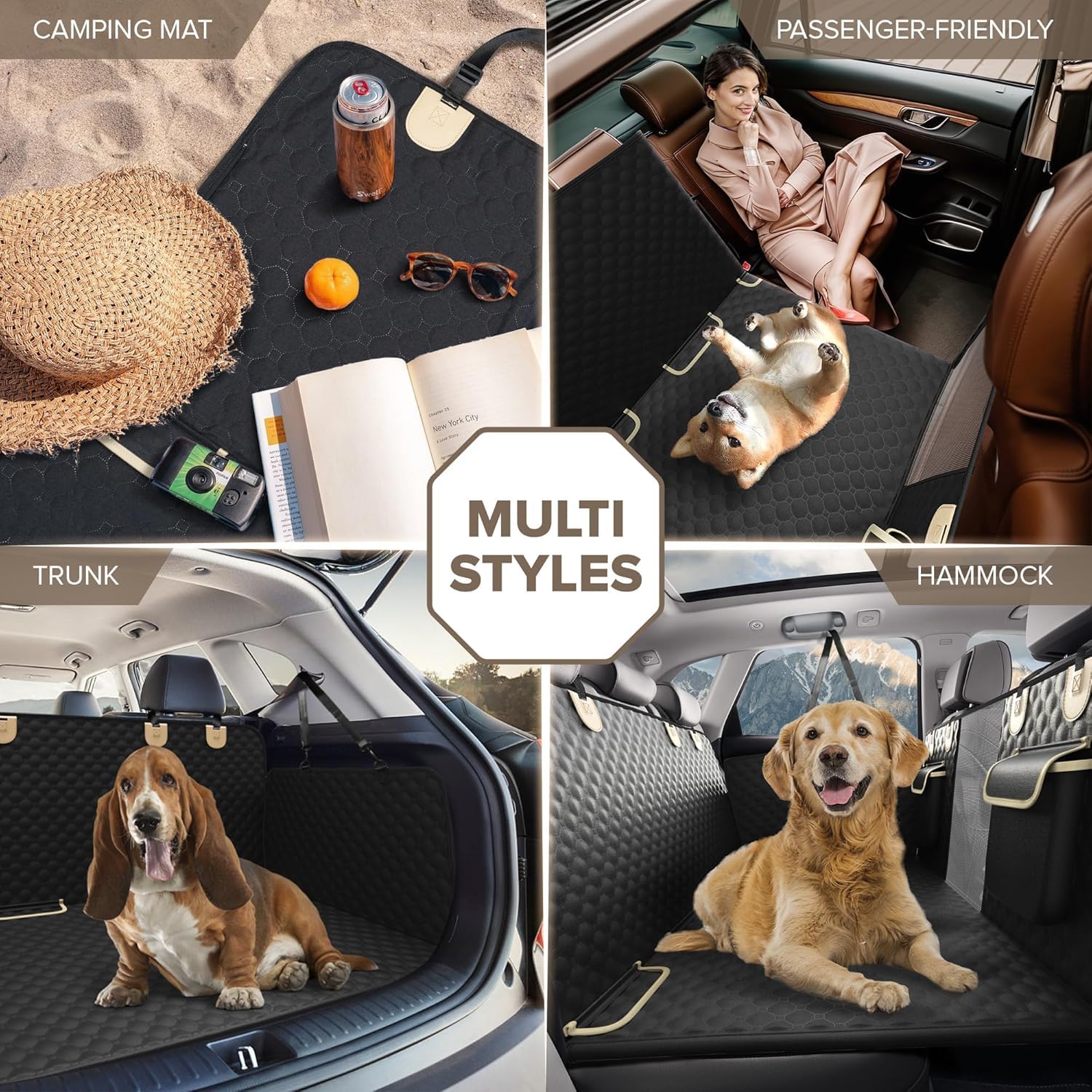 SHARLOVY built-in storage pockets keep travel essentials organized