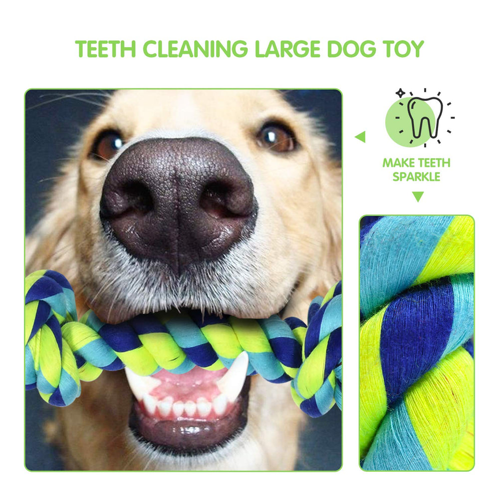 SHARLOVY tug-of-war rope ball toy invites fetch and teamwork during play