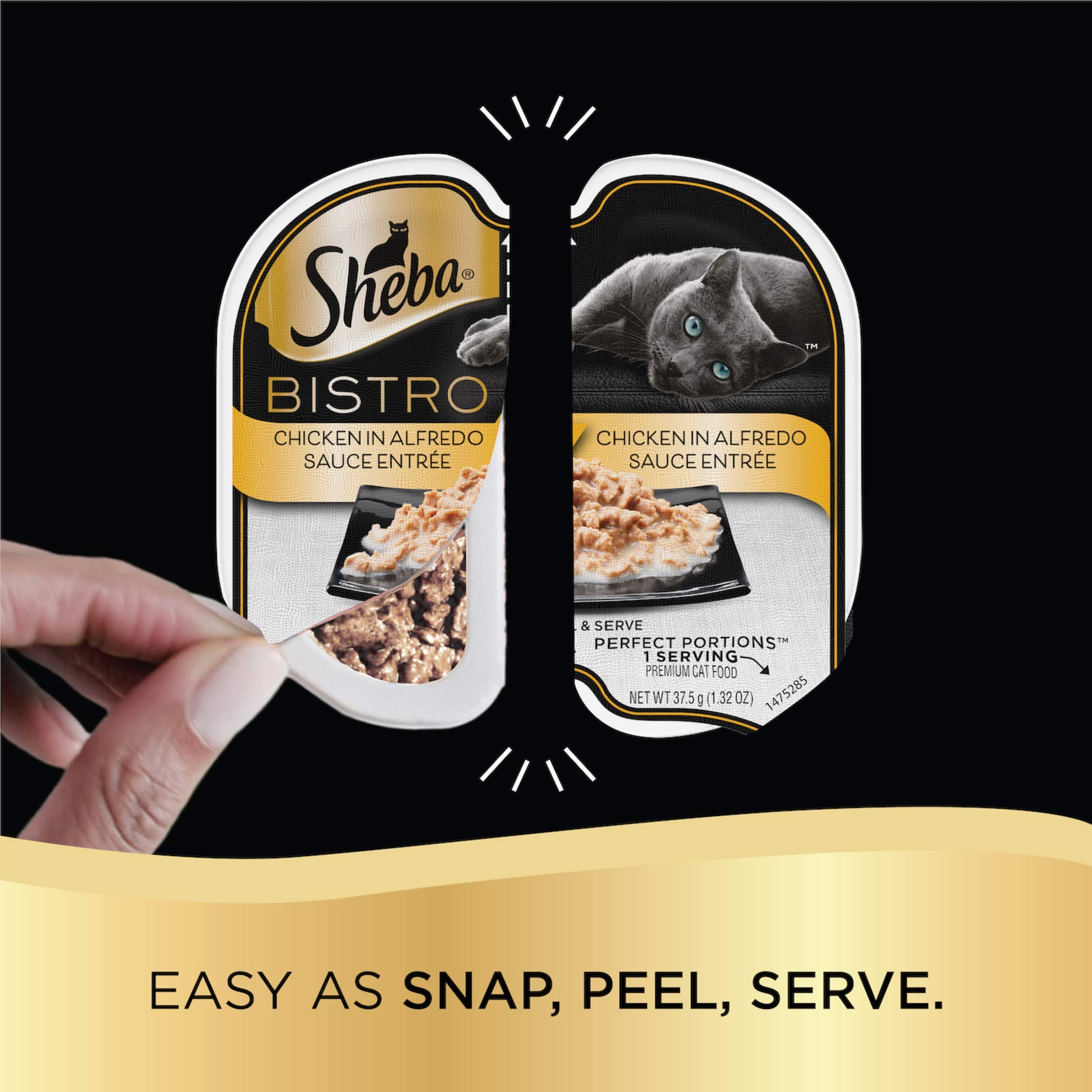 Sheba Perfect Portions Bistro two-serving trays illustrate precise portions