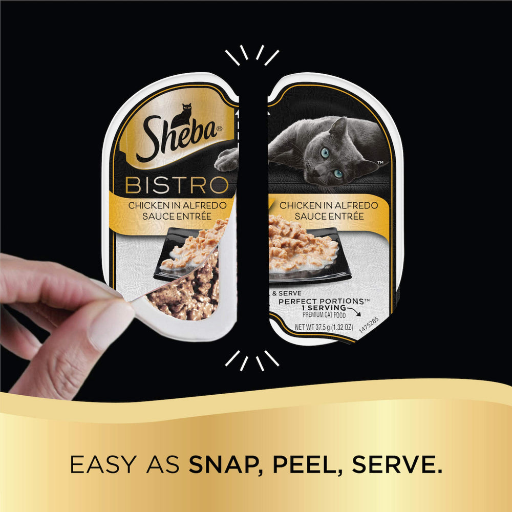 Sheba Perfect Portions Bistro two-serving trays illustrate precise portions